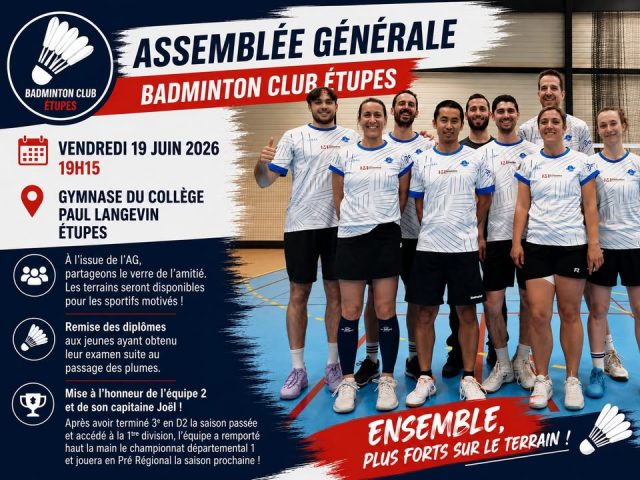 L&rsquo;Assemblée Générale du club approche, elle aura l